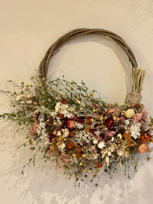 Bespoke Half Moon Wreath